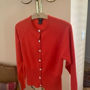 Michael Kors Red Cardigan Sweater